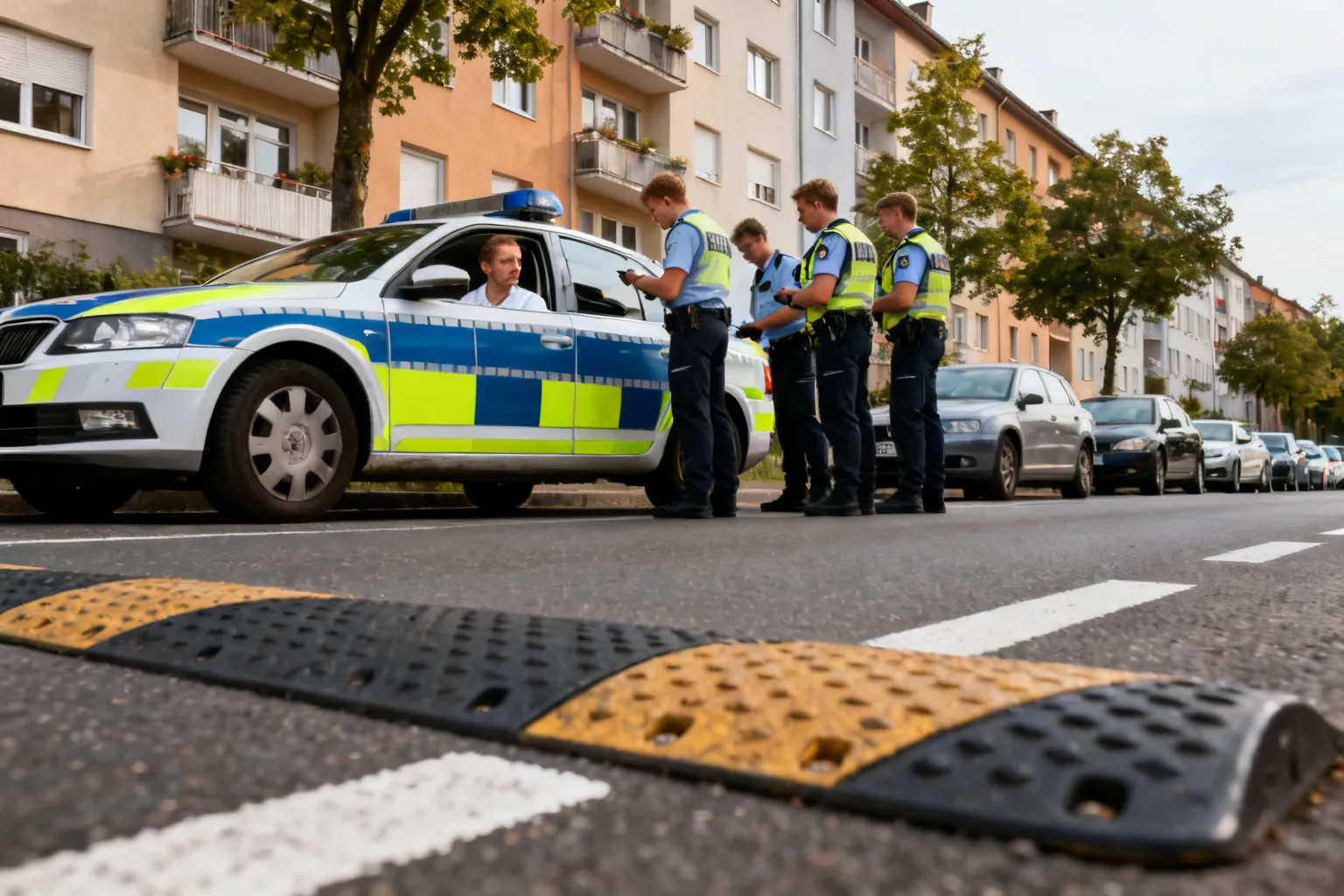 Progi zwalniające na ul. Solnej w Krakowie omijane — policja kontroluje kierowców