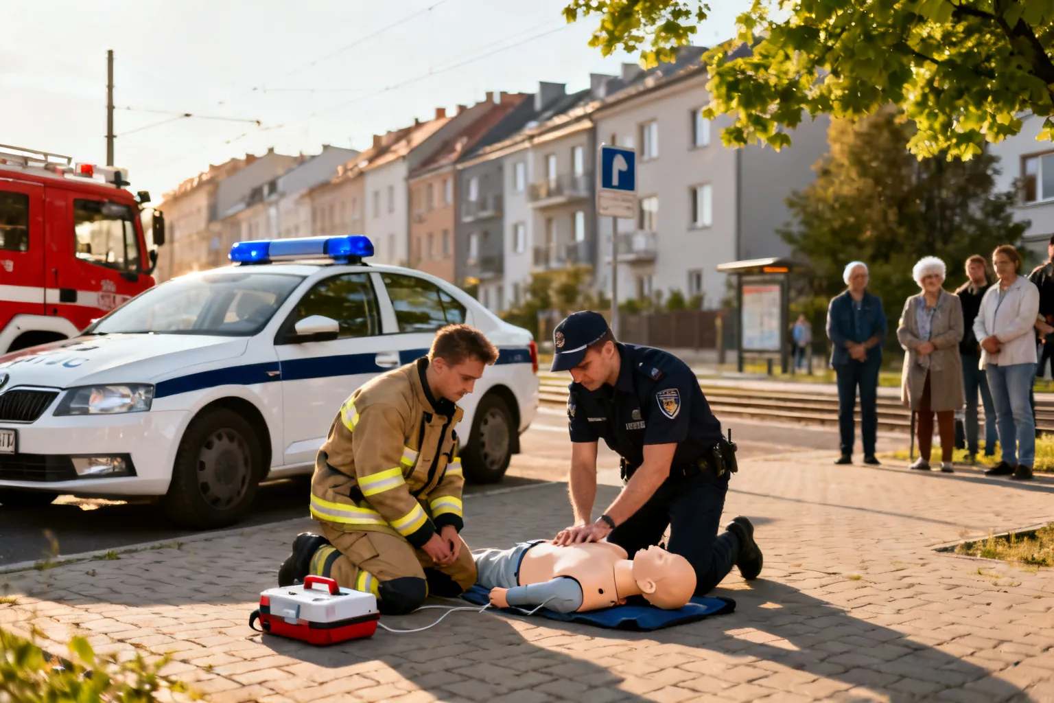 Pokazy ratowania życia w Krakowie — policja i straż w praktyce