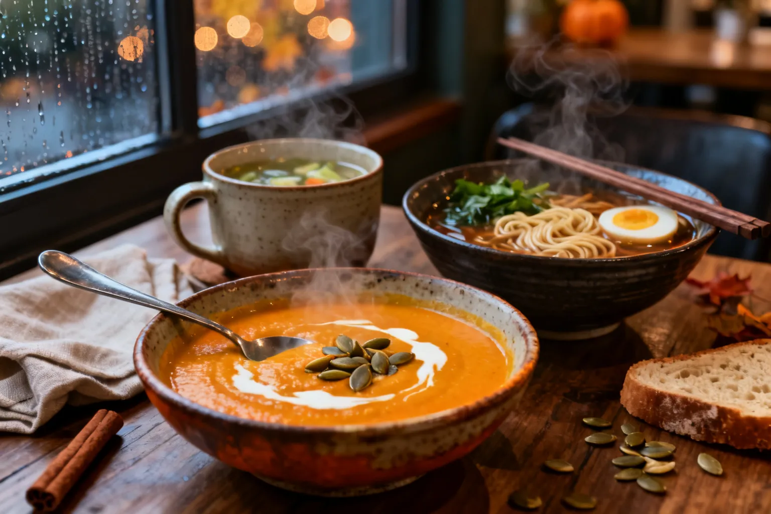 Zupy na jesień Kraków — gdzie zjeść dyniową, ramen i inne rozgrzewające propozycje