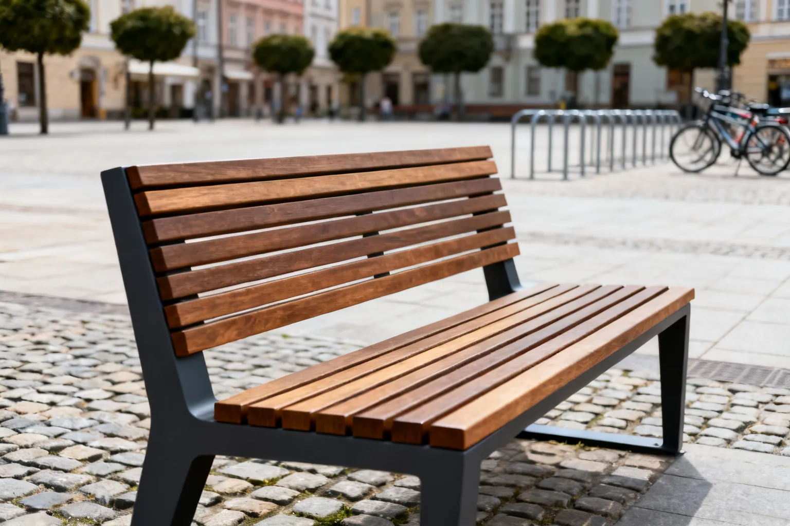 Ławka plac Biskupi 228 tys. zł w Krakowie — stan po czterech latach