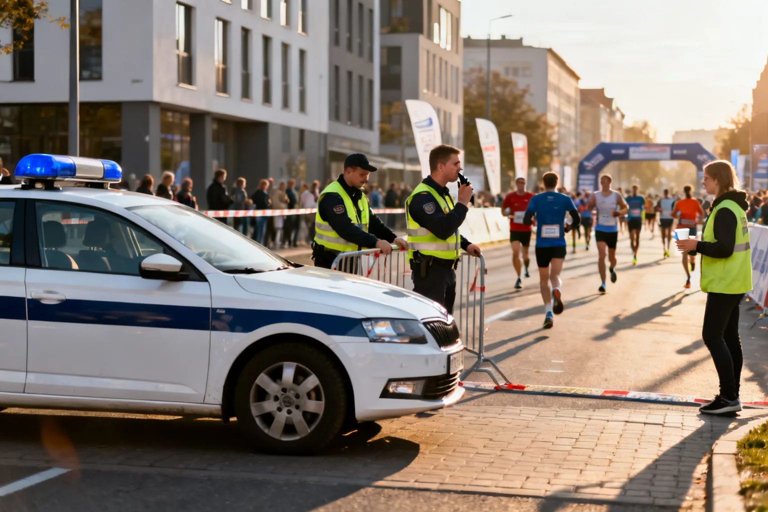 Policja zabezpieczała 12. PKO Cracovia Półmaraton Królewski