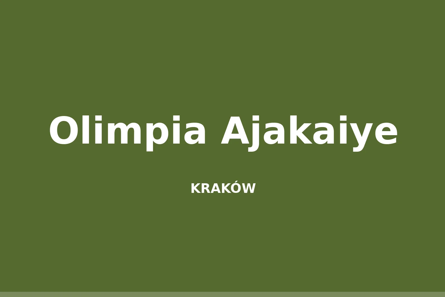 Olimpia Ajakaiye