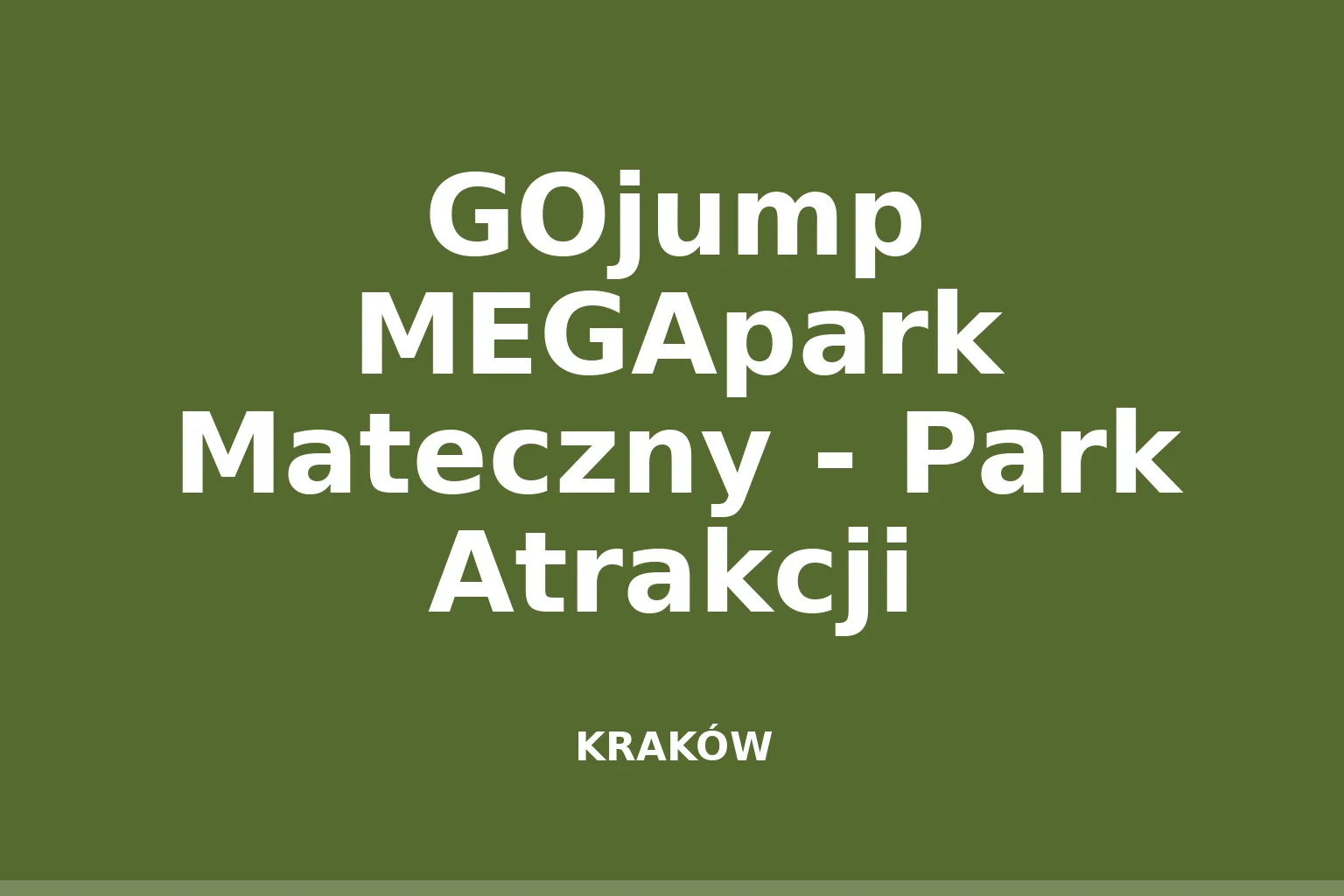 GOjump MEGApark Mateczny - Park Atrakcji