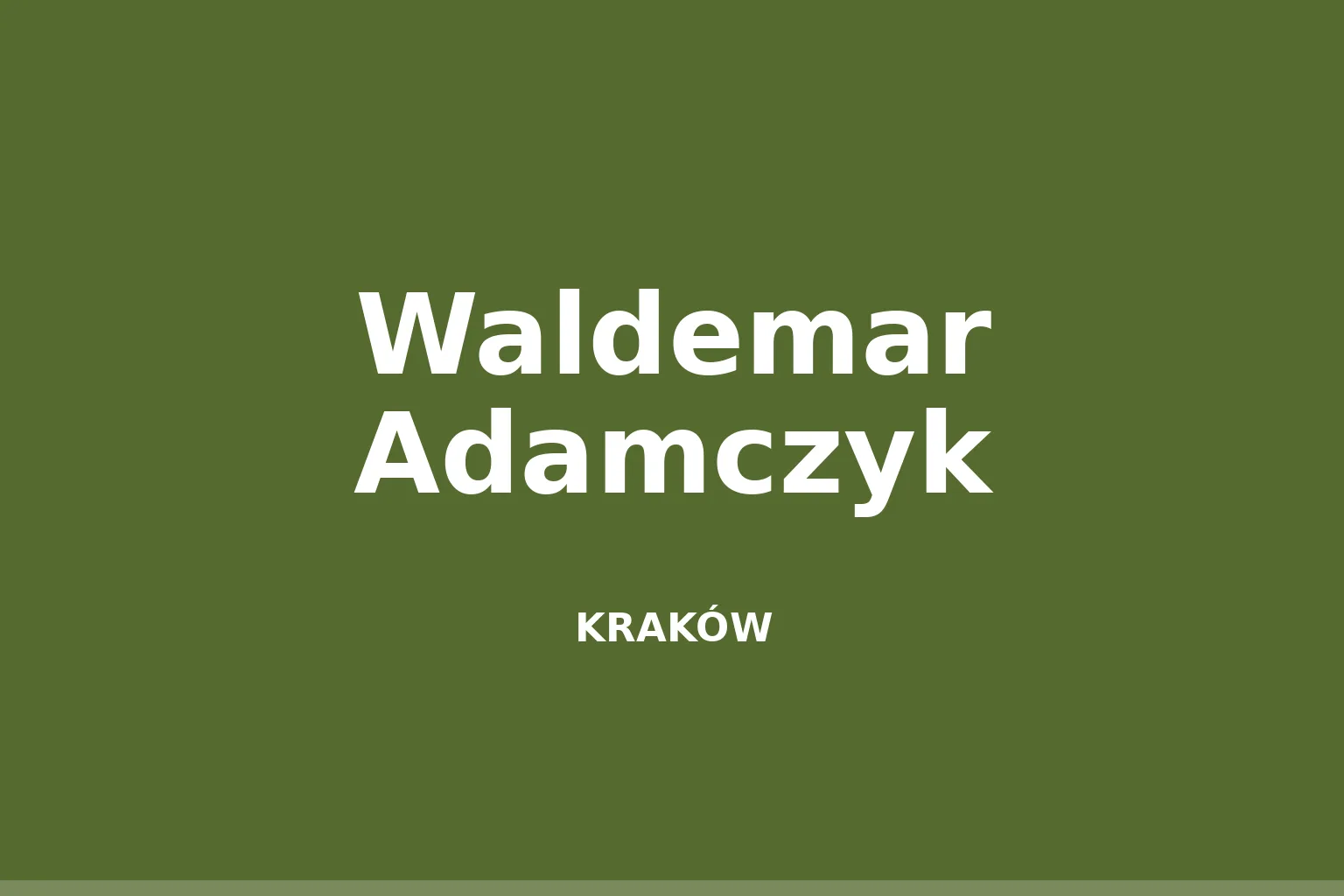 Waldemar Adamczyk