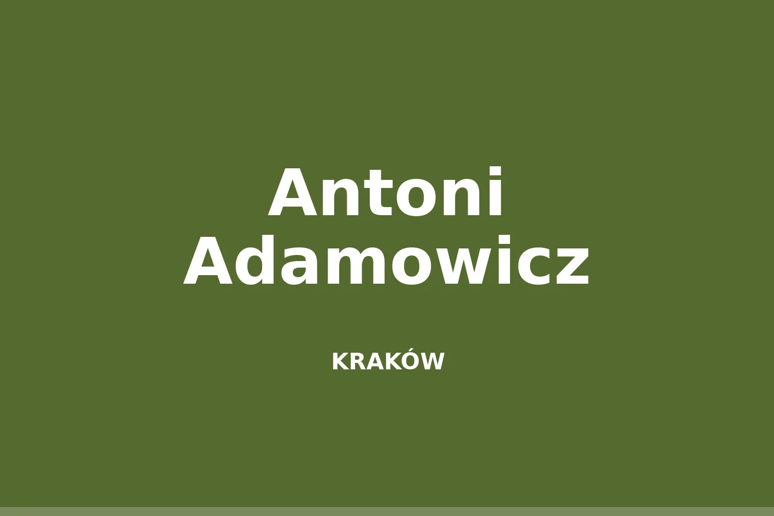 Antoni Adamowicz
