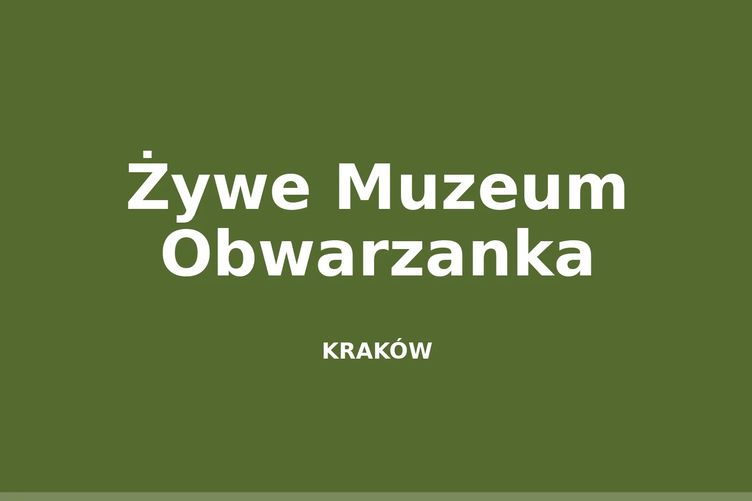 Żywe Muzeum Obwarzanka