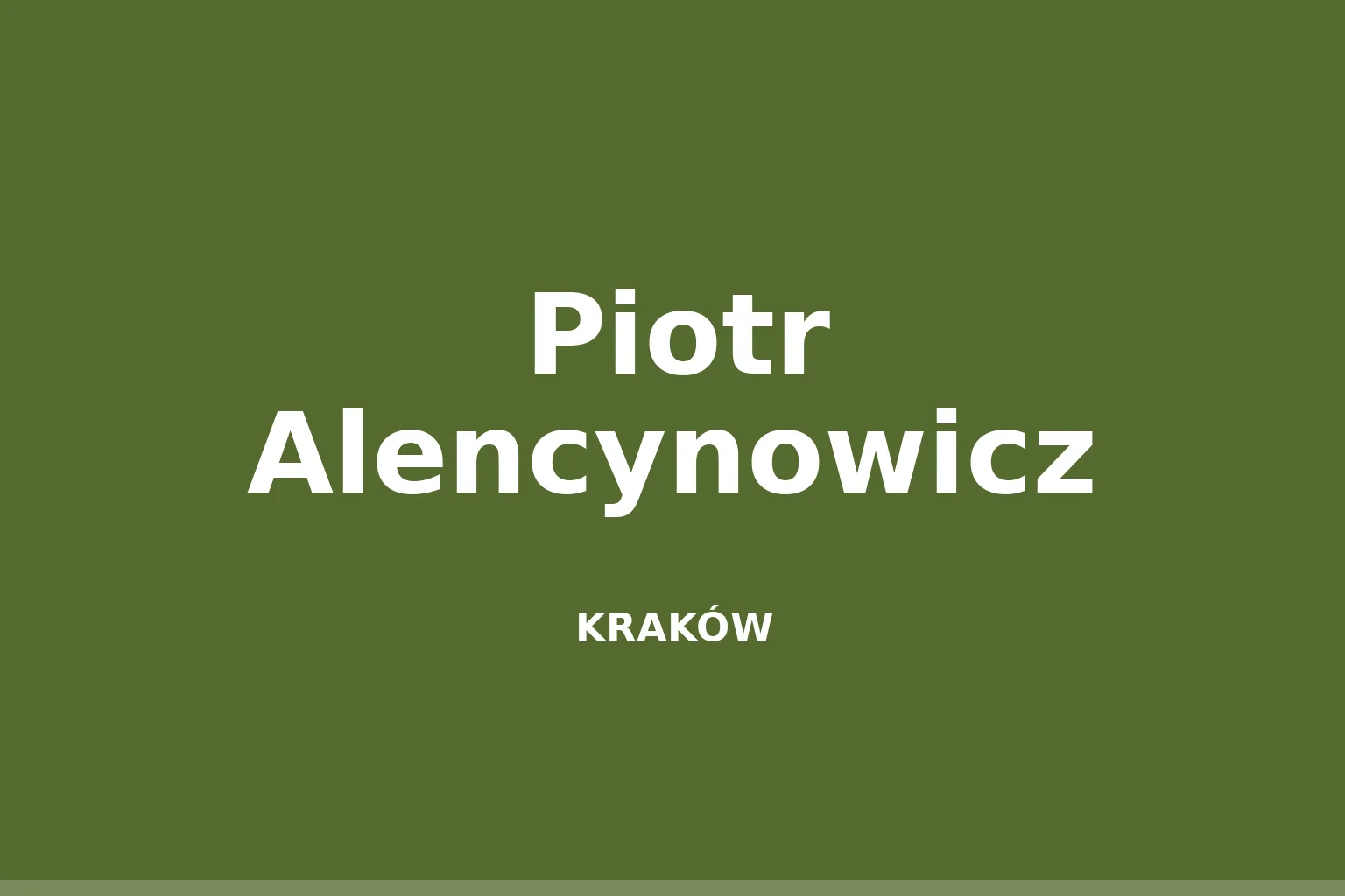 Piotr Alencynowicz