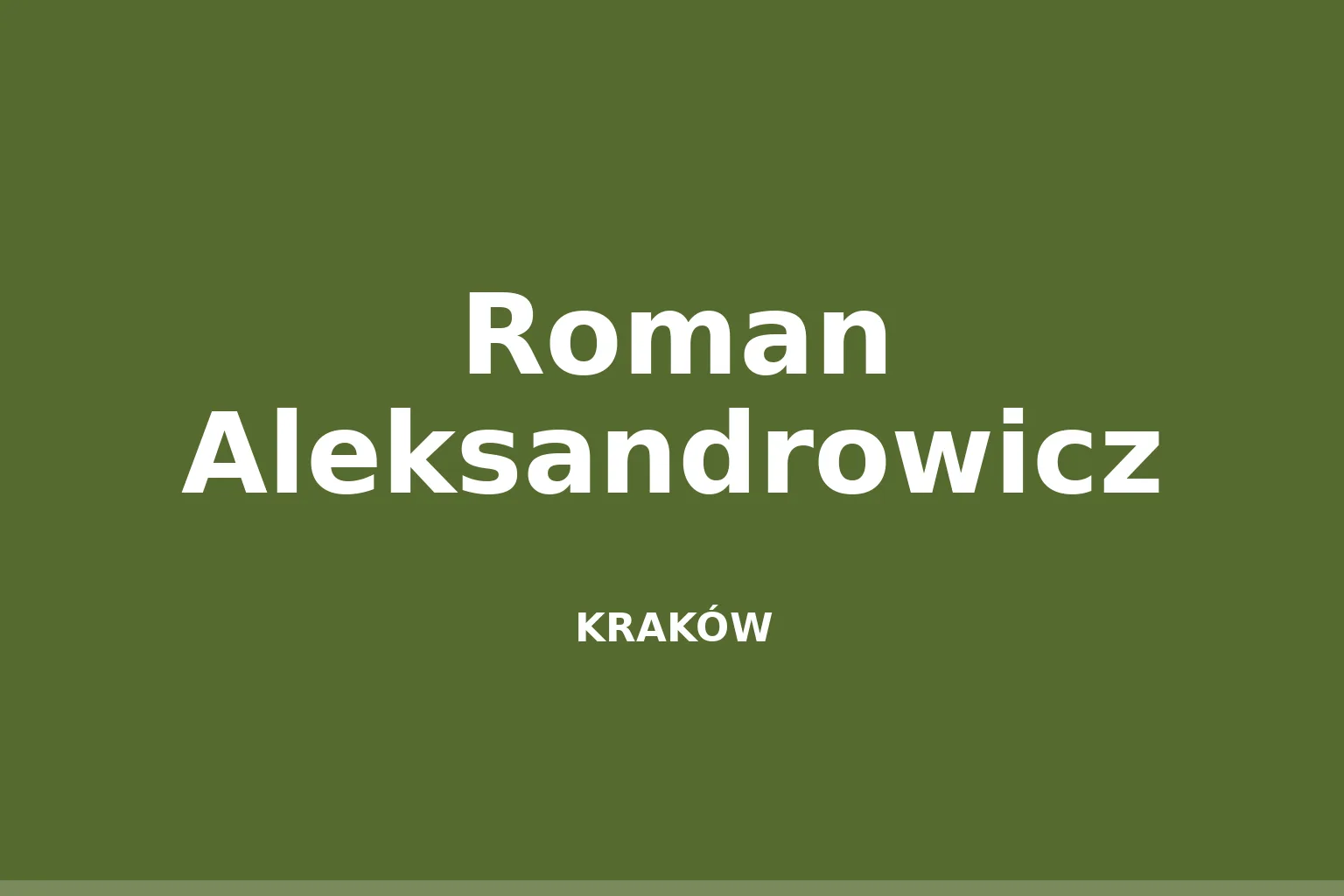Roman Aleksandrowicz